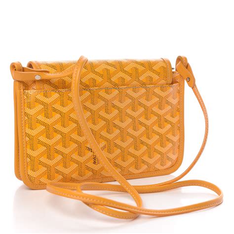 Goyard Yellow goyardine Pouch Clutch Wallet 